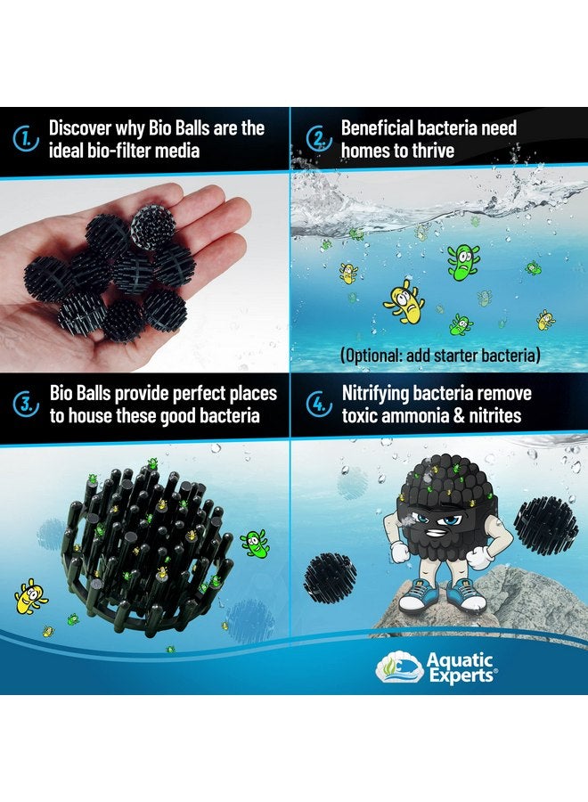 Aquatic Experts Bio Balls Filter Media - 1 Inch Small Bio Ball for Aquarium Filter - Perfect Bio Balls for Aquarium Filter Media - Made in The USA, (125 Count Without Mesh Bag) - Image 3