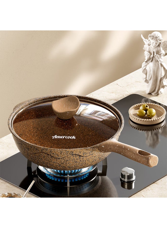 Amercook Alfita Non-stick Maifan Stone Frying Pan Flat Bottom Stir-fry Pan Skillet For Induction And Gas Cooktops - Image 5