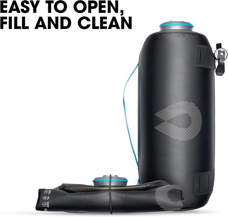 Hydrapak Expedition  Collapsible BPA  PVC Free Water Storage Bag 8L270oz  Chasm Black - Image 4