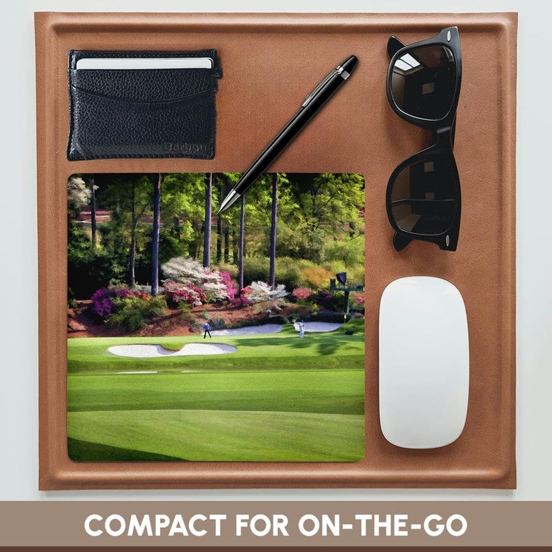 3dRose LLC 8 x 8 x 0.25 Inches Mouse Pad, Amen Corner in Augusta Georgia Golfers on Bridge (mp_53829_1) - Image 4