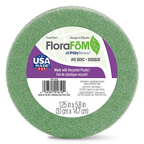 FloraCraft FloraFōM Disc 1.25 Inch x 5.8 Inch Green - Image 1