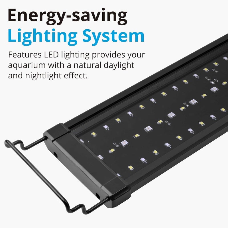 NICREW 24W Saltwater Aquarium Light, Marine LED Reef Light for Corals, Programmable Timer Controller, 24 to 30-Inch - Image 3