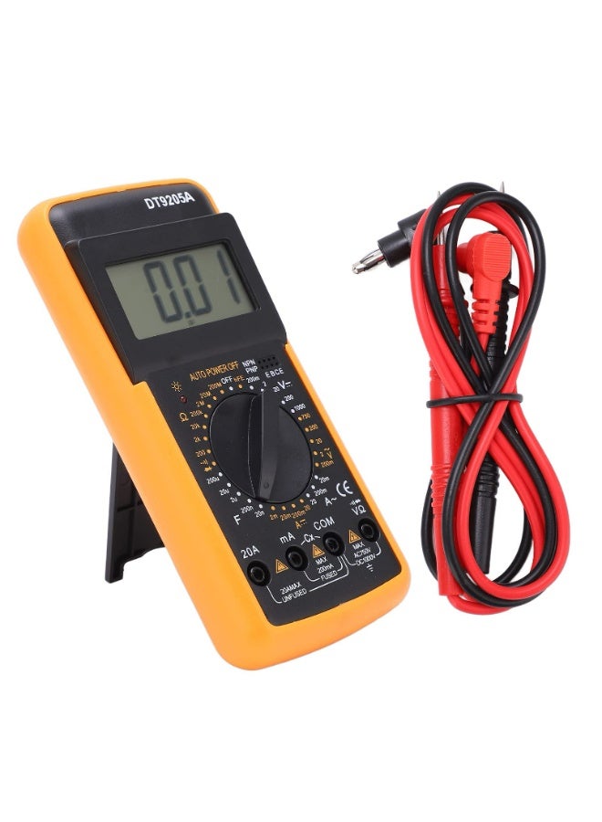 متعدد القياسات الرقمي ProSeries DT9205A – جهاز اختبار الجهد True RMS مع نطاق تلقائي وشاشة LCD وحماية من الحمل الزائد - Image 1