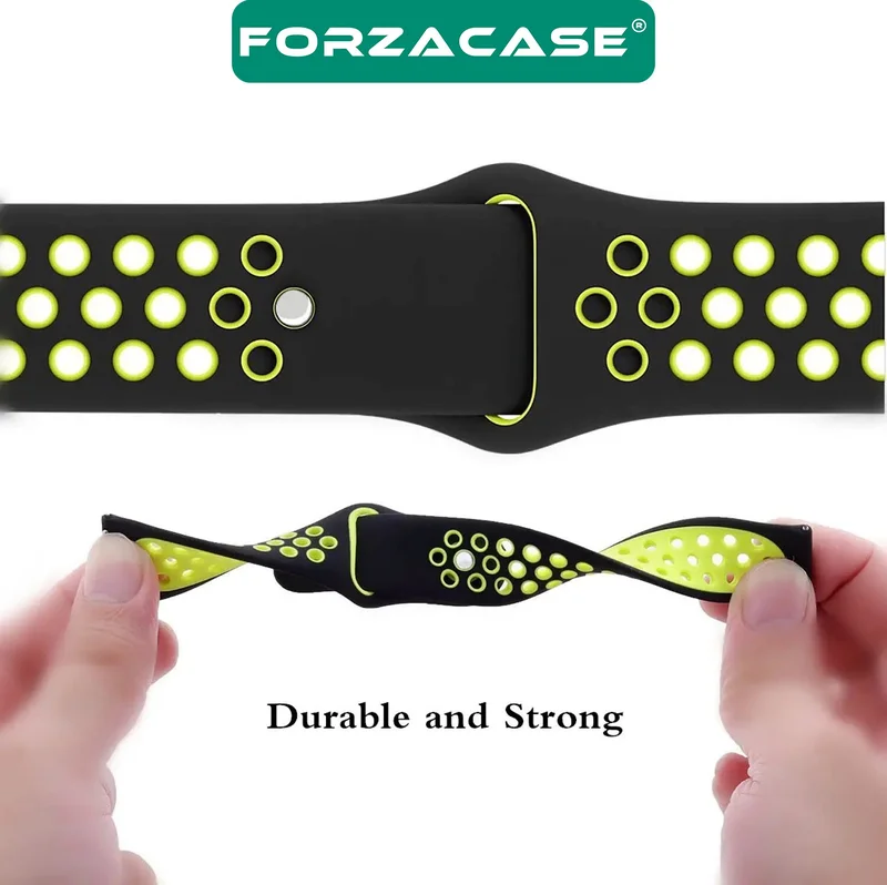 Forzacase FC137 Xiaomi Watch 2 Pro Compatible Silicone Band Strap with Hole