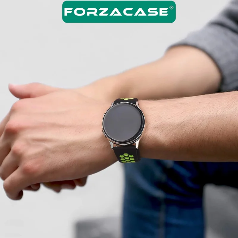 Forzacase FC137 Xiaomi Watch 2 Pro Compatible Silicone Band Strap with Hole