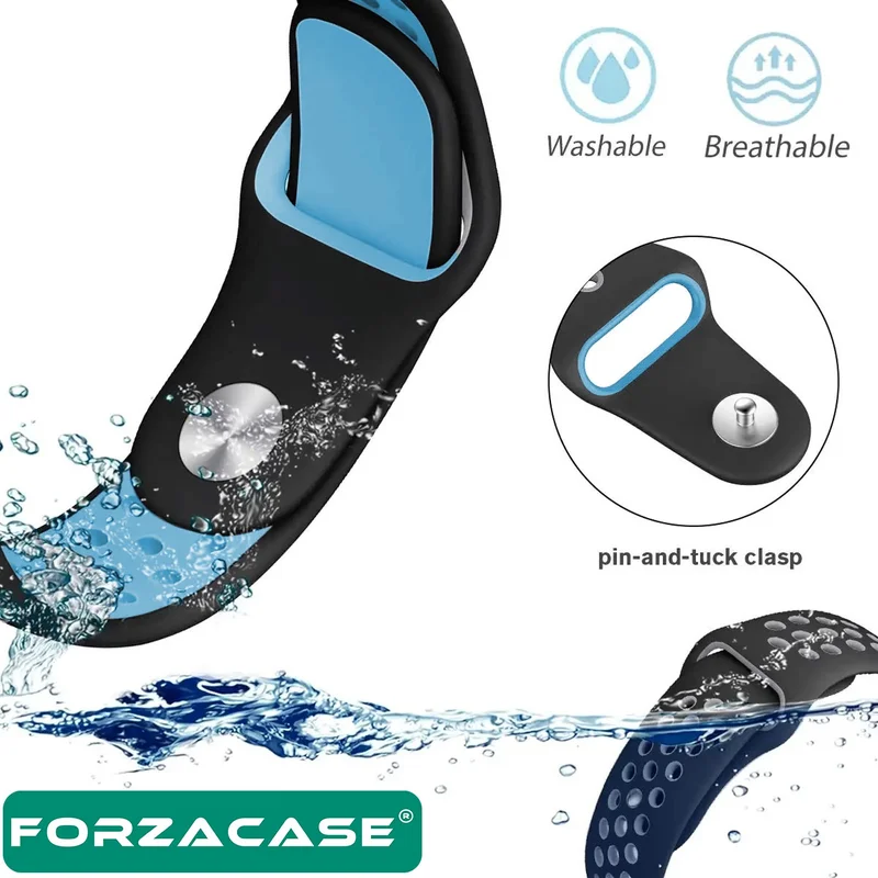 Forzacase FC137 Xiaomi Watch 2 Pro Compatible Silicone Band Strap with Hole