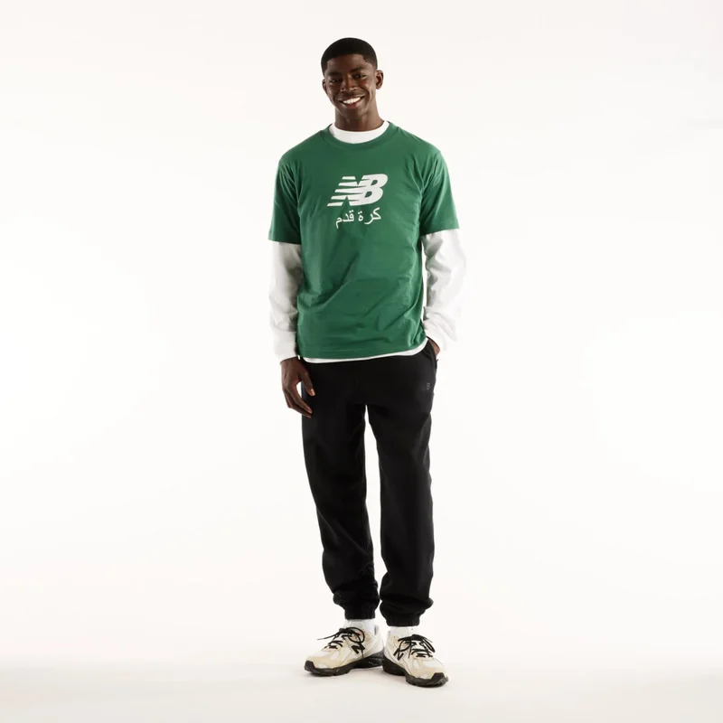 New Balance Team Forest Green Men's Soccer ME T-Shirt for Men | Best Price UAE