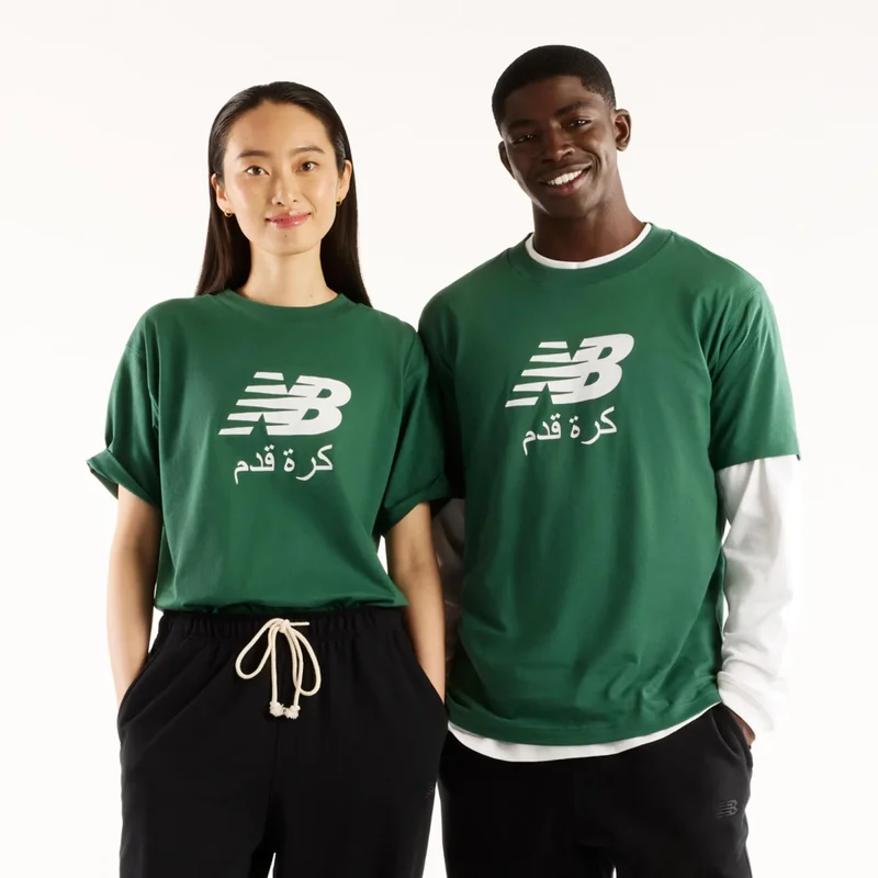 New Balance Team Forest Green Men's Soccer ME T-Shirt for Men | Best Price UAE