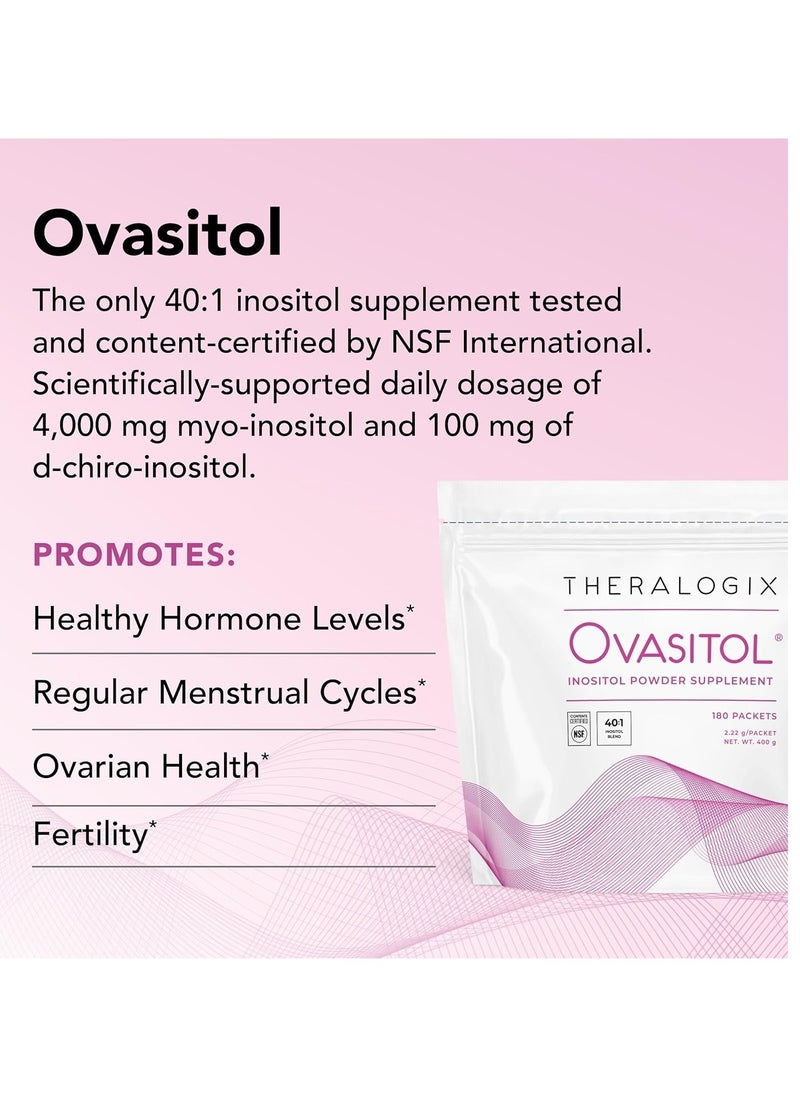 Theralogix - Ovasitol, 180 Packets, 2.22 g Each - Image 1