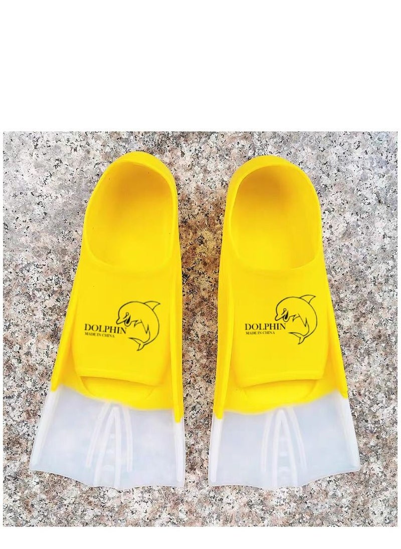 Silicone Swim Training Short Fins, Yellow/White, Size L (39-41) - pzsku/Z5F9E73C1D5689018CE49Z/45/_/1692199225/386e9a26-19b5-457c-ad1b-e16cafc4c076