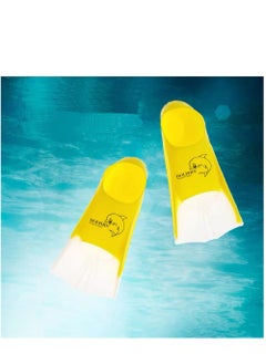 Silicone Swim Training Short Fins, Yellow/White, Size L (39-41) - pzsku/Z5F9E73C1D5689018CE49Z/45/_/1692199228/b3dec9b2-a7ea-4fda-9799-3b9d05e79a1b