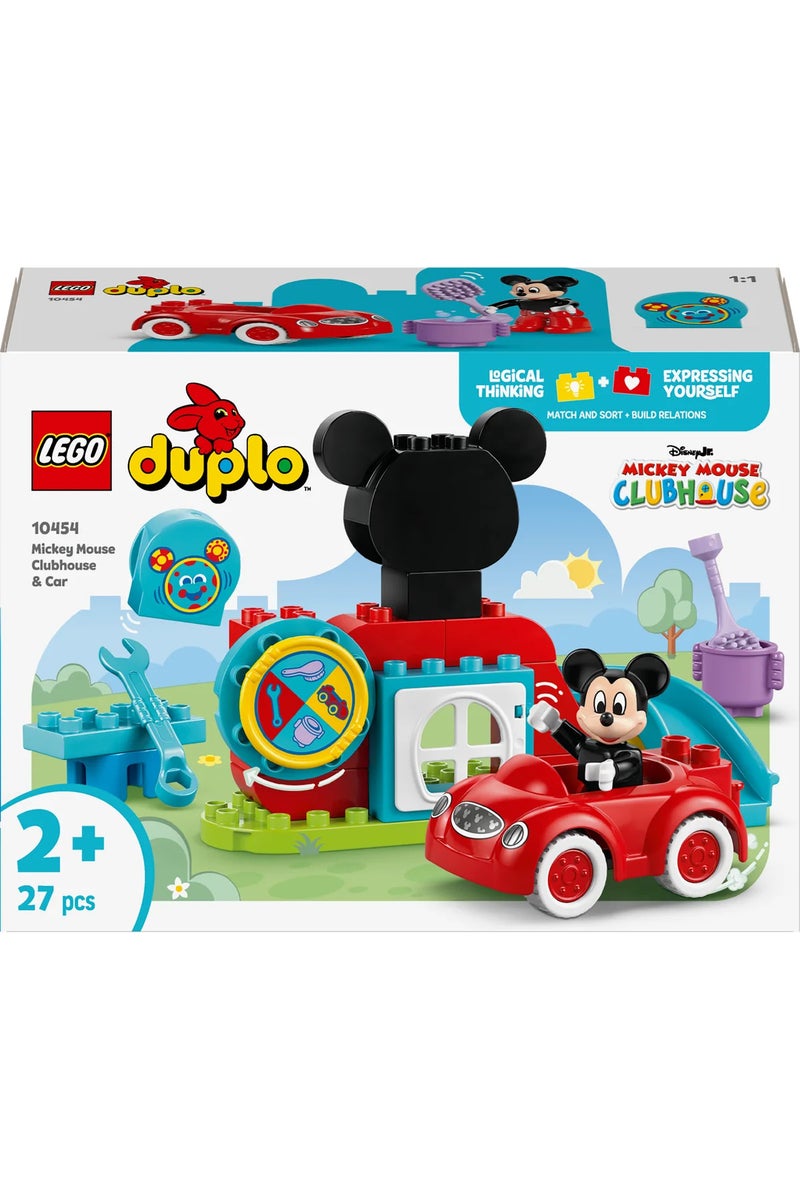 LEGO DUPLO | Disney Mickey Mouse Clubhouse & Car Set - Colour Sorting Toy with a Character Figure - - Image 3