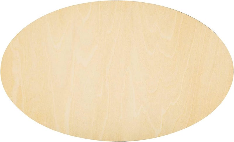 10pcs Oval Craft Wood 7X43 Inch Unfinished Wood CraftsWood Circles for Crafts Wooden Oval CutoutPainting and Wedding Decorations 7  43 in