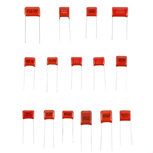 BOJACK 15 Values 150 Pcs Metallized Polypropylene Film DC Capacitor 400V/0.01uF ~ 0.56uF 630V/ 0.001uF ~ 0.068uF Assortment Kit - Image 3