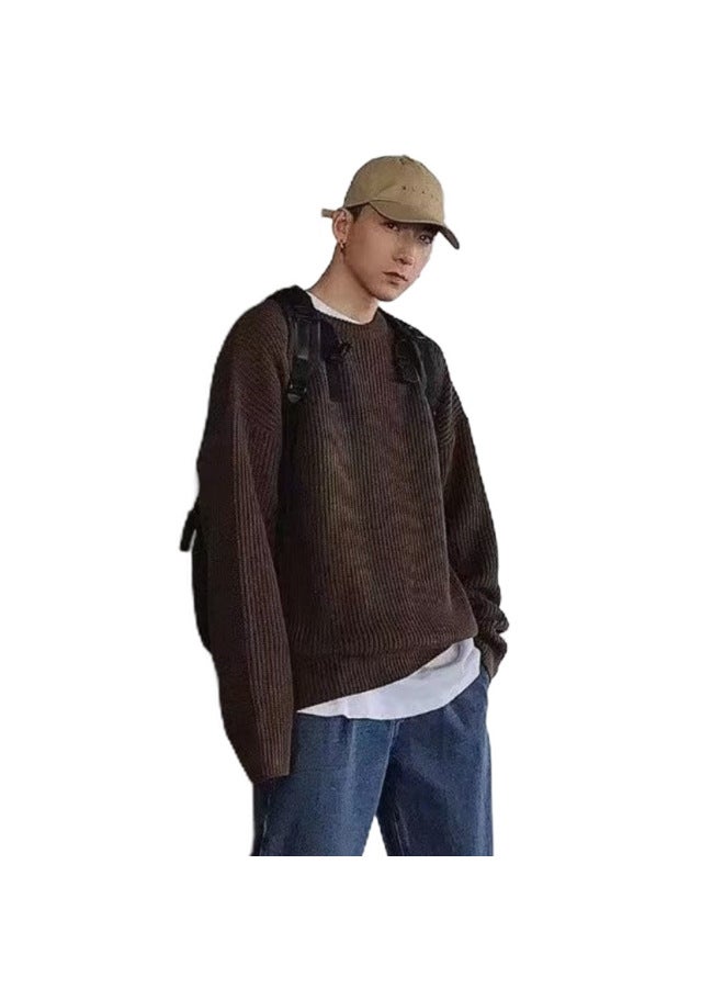 Brown Popular Knitwear For Men And Women Jacket Base Layer