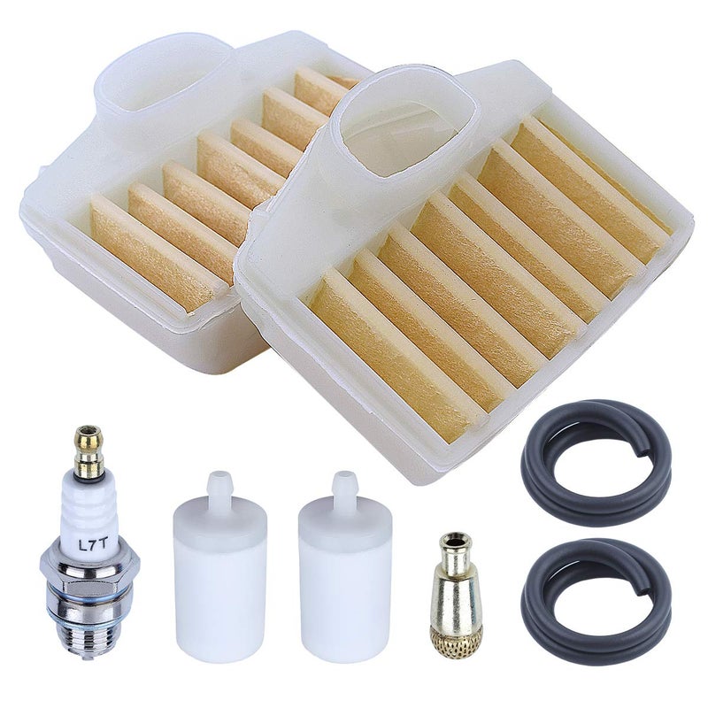 Adefol Chainsaw Air Filter for Husqvarna 362 365 371 372 372XP with Fuel Filter Oil Line Replacement Parts for 503814502 Tune Up Kit Garden Power Tools Replace 503814501 503814502 503814503
