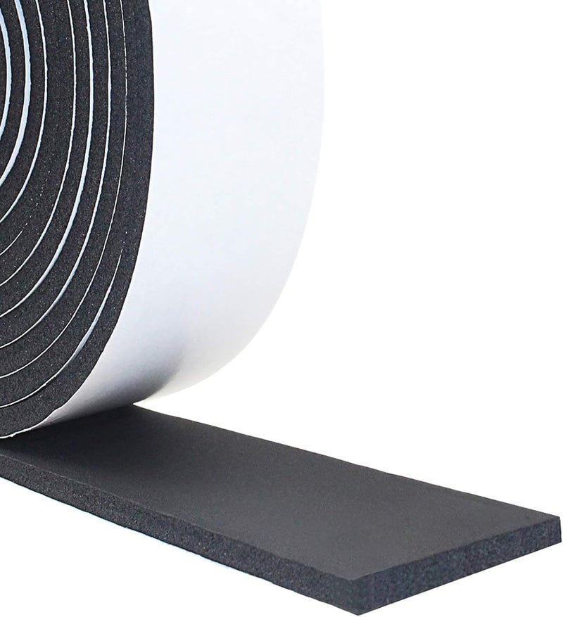 DGSL Foam Insulation Tape, 2In x 1/8In x 26Ft Weather Stripping Door Seal Strip for Doors and Windows,Sliding Door, Soundproofing Door Seal,Weatherstrip,Air Conditioning Seal Strip - Image 1