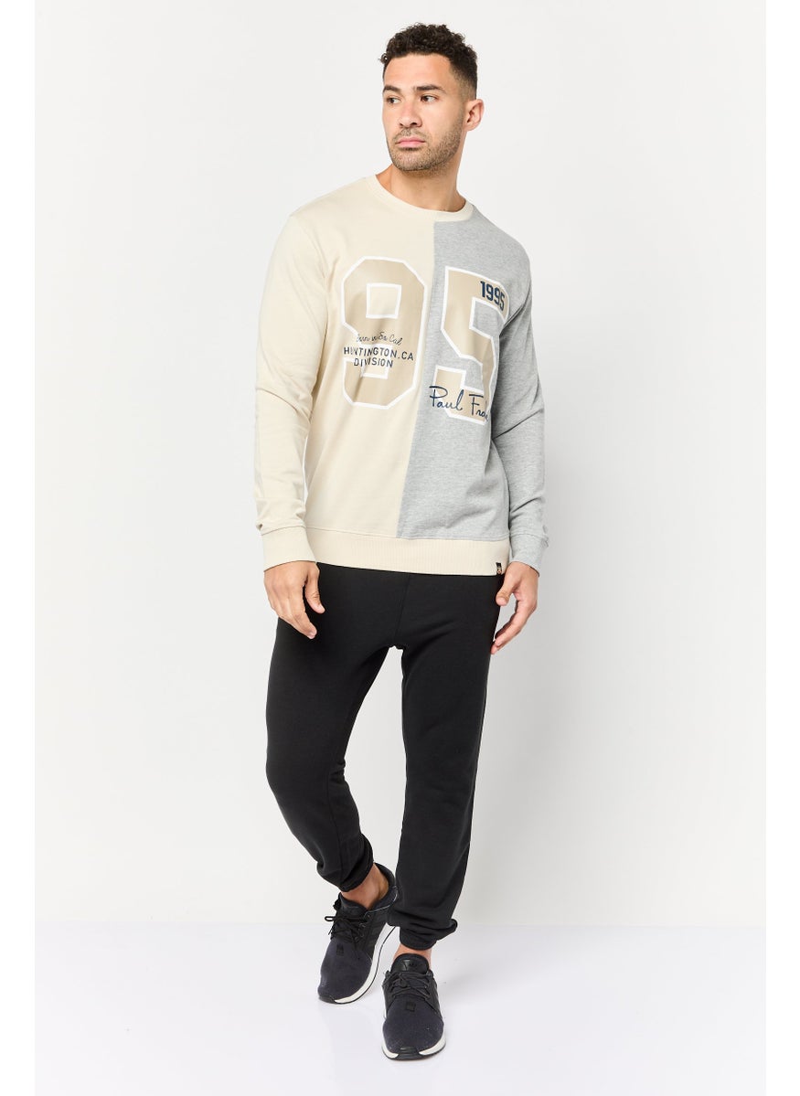 Paul Frank Men Crew Neck Graphic Print Long Sleeve Sweatshirt, Multicolor  - Image 2
