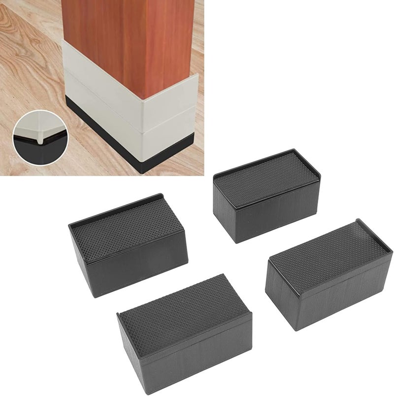 GLOGLOW Rectangular Stackable Furniture Risers, LShaped Support, Enhances Comfort for Beds, Sofas, Tables, and Couches - Image 4