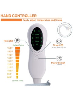 General Heating Pad for Back Pain Relief,Electric Heat Pads for Neck and Shoulders Large Fast Heat Pad with 10 Heat Settings 3 Timer Options,Machine Washable  - Image 4