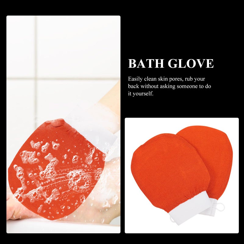 Exfoliating Bath Gloves Coarse Texture 2 Pack For Shower And Massage All Skin Types - Image 5