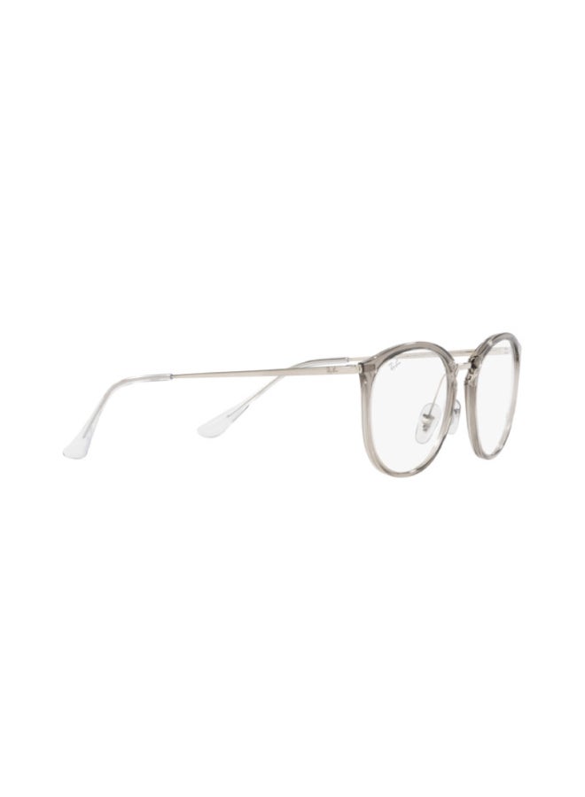 Ray-Ban Women Round Shape Plastic Eyeglass Frames 8125 - Lens Size: 51 Mm - Transparent Grey - Image 5