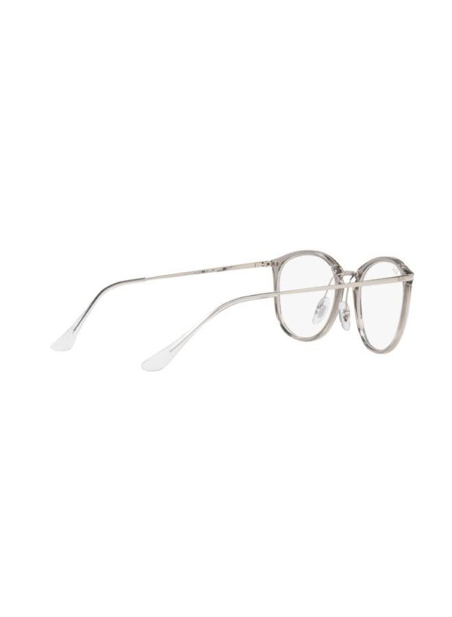 Ray-Ban Women Round Shape Plastic Eyeglass Frames 8125 - Lens Size: 51 Mm - Transparent Grey - Image 4