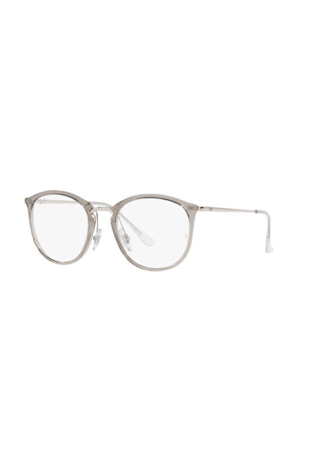 Ray-Ban Women Round Shape Plastic Eyeglass Frames 8125 - Lens Size: 51 Mm - Transparent Grey - Image 1