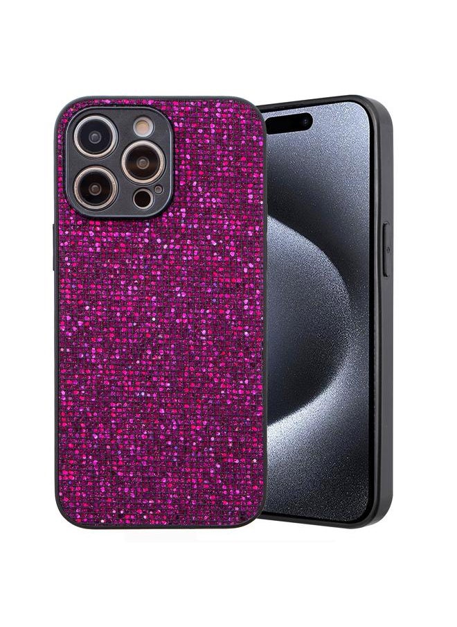 Zaboon For iPhone 14 Pro Max Glitter Powder TPU Hybrid PC Phone Case(Purple) 
