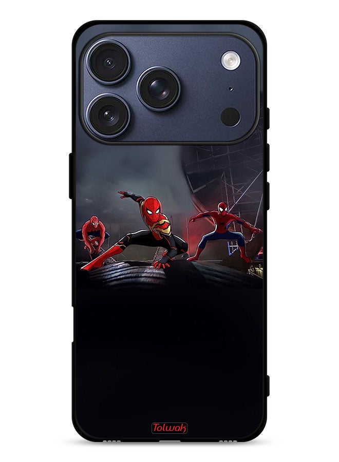 Tolwak Apple iPhone 17 Pro Protective Case Cover Three Spiders - Image 1