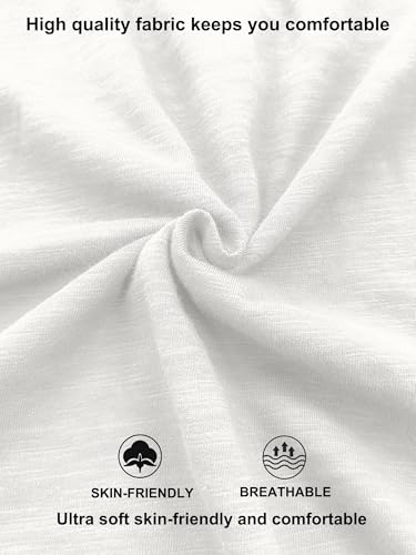 Comdecevis Men's Henley Shirts Short Sleeve Regular Fit Shirts Vintage Casual Button V Neck T-Shirts for Men White - Image 5