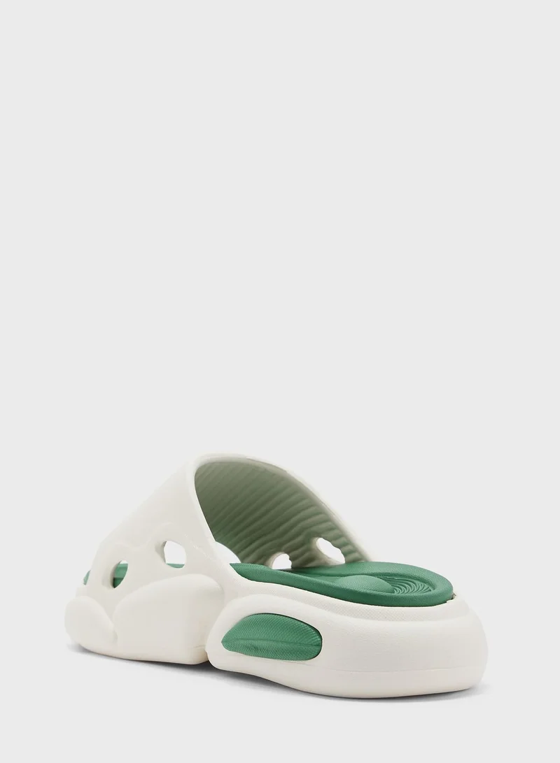 جينجر Chunky Colorblock Slides