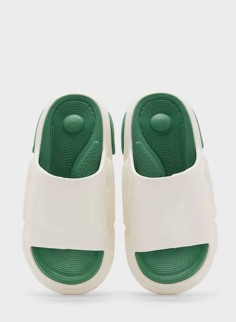 جينجر Chunky Colorblock Slides