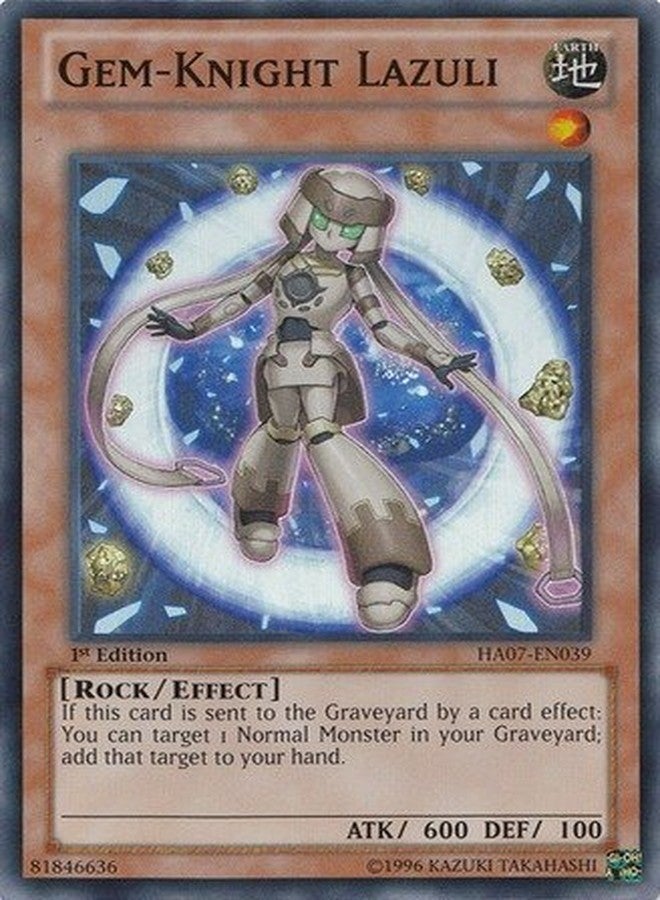 YU-GI-OH! - Gem-Knight Lazuli (HA07-EN039) - Hidden Arsenal 7: Knight of Stars - 1st Edition - Super Rare