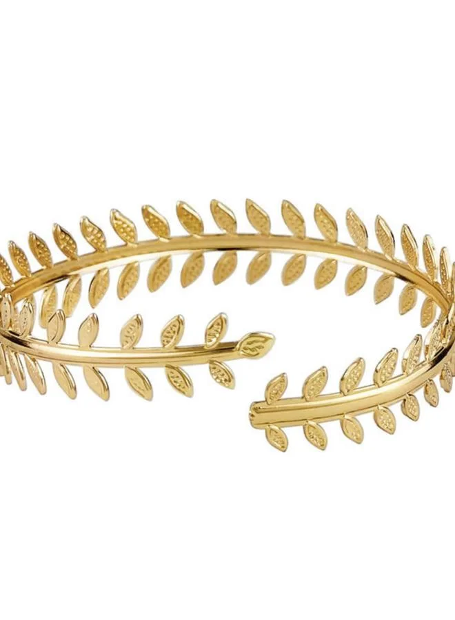 Take Two Take Two Gold Leaf Cuff Bracelet