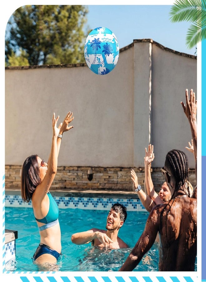 Jenaai 8.5 Inch Waterproof Water Volleyball for Pool with Pump All-Purpose Soft PU Beach Volleyball for Adults Swimming Pool Summer Game Accessories Outdoor and Indoor(Blue/Light Blue) - Image 4