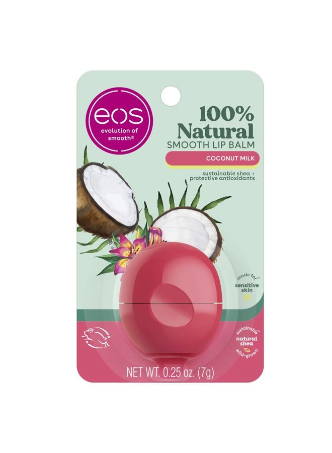 EOS 100% Natural Lip Balm- Coconut Milk, All-Day Moisture, Made for Sensitive Skin, Lip Care Products, 0.25 oz - Image 1