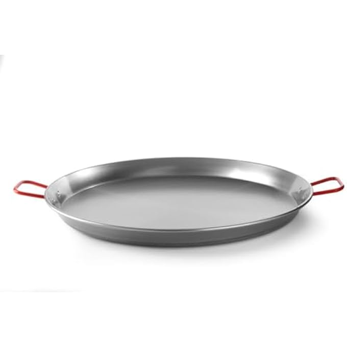 هندي Paellera Sartn Para Paellas Parilladas Para Frer Slo Apta Para Cocinas De Gas Asas Grandes Con Aislamiento Trmico No Apta Para Lavavajillas Ni Microondas 800XH50 MmChapa De Acero