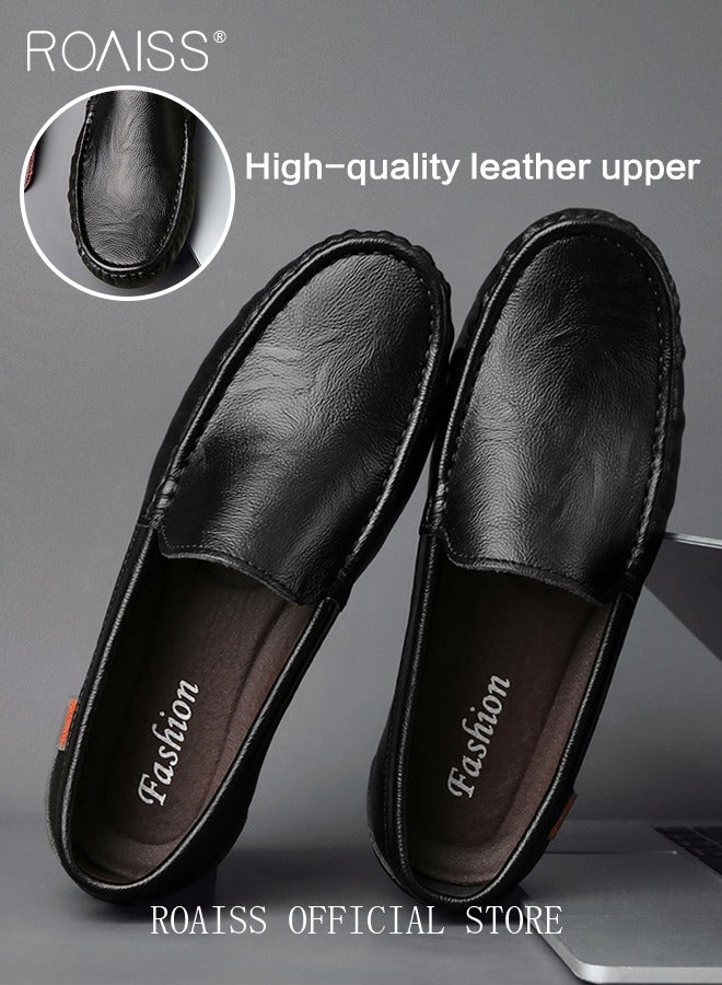 رويس أحذية أنيقة للرجال، أحذية كلاسيكية ذات قاعدة مانعة للانزلاق، أحذية مريحة للرجال، مناسبة للعمل والارتداء اليومي والقيادة والمناسبات المختلفة - Image 4