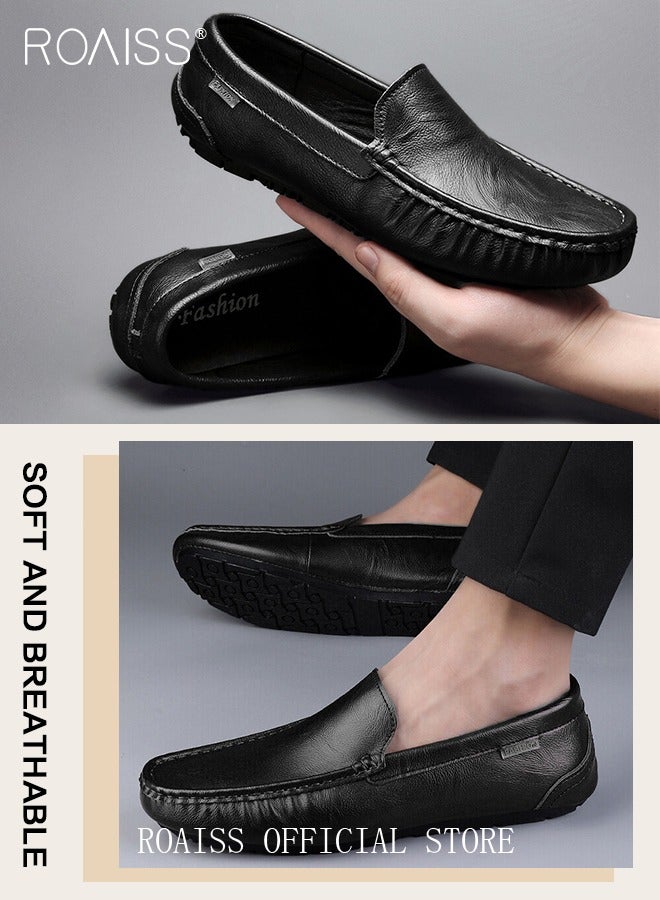 رويس أحذية أنيقة للرجال، أحذية كلاسيكية ذات قاعدة مانعة للانزلاق، أحذية مريحة للرجال، مناسبة للعمل والارتداء اليومي والقيادة والمناسبات المختلفة - Image 5