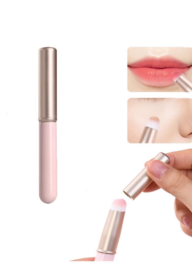 Goolsky Mini Portable Lip Brush, Single With Cover, Halo Dye Brush, Multi-function Makeup Brush, Concealer Brush, Lipstick Brush  - Image 1