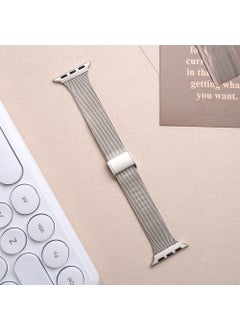 Stainless Steel Magnetic Clasp Bracelet for iWatch Milanese Band starlight color