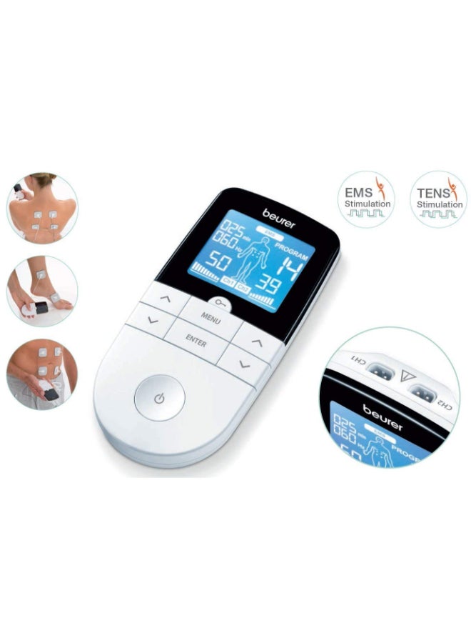 Beurer Renewed - EM49 Digital TENS EMS Device with Thermometer, White - Image 2