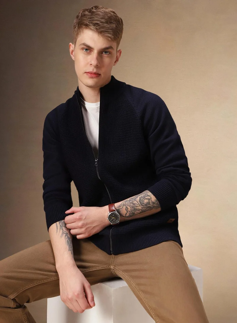 دينيس لينغو كنزة رجالية كحلي أكريليك % سادة مقاس عادي