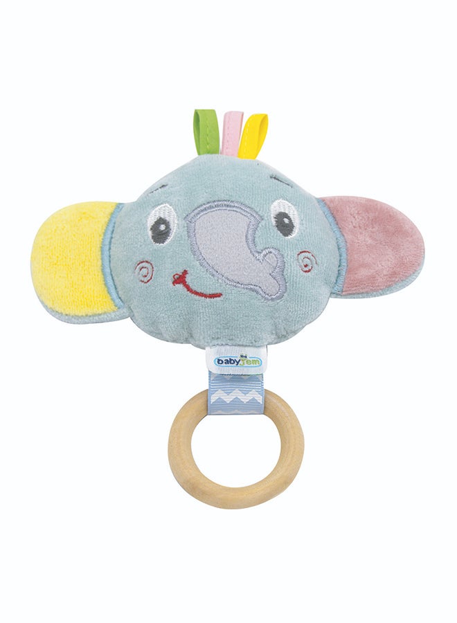 BabyJem Soft Elephant Toy for Baby - 0+ Months - Ideal for Baby Carriage and Stroller - Attractive Colors & Fine Motor Skill Development Support - Parental Control Recommended - Hand & Machine Washable.  - Image 1