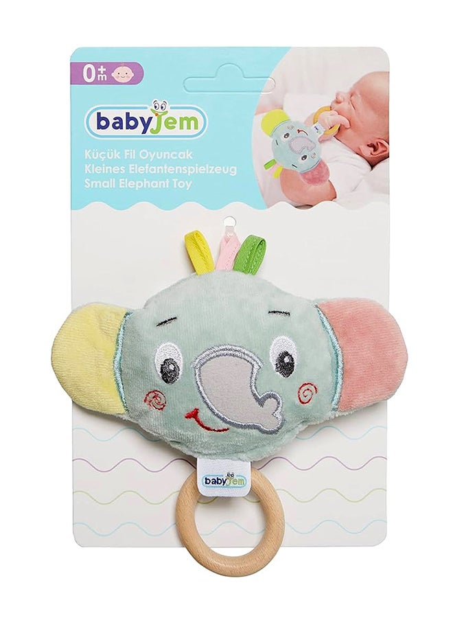 BabyJem Soft Elephant Toy for Baby - 0+ Months - Ideal for Baby Carriage and Stroller - Attractive Colors & Fine Motor Skill Development Support - Parental Control Recommended - Hand & Machine Washable.  - Image 2