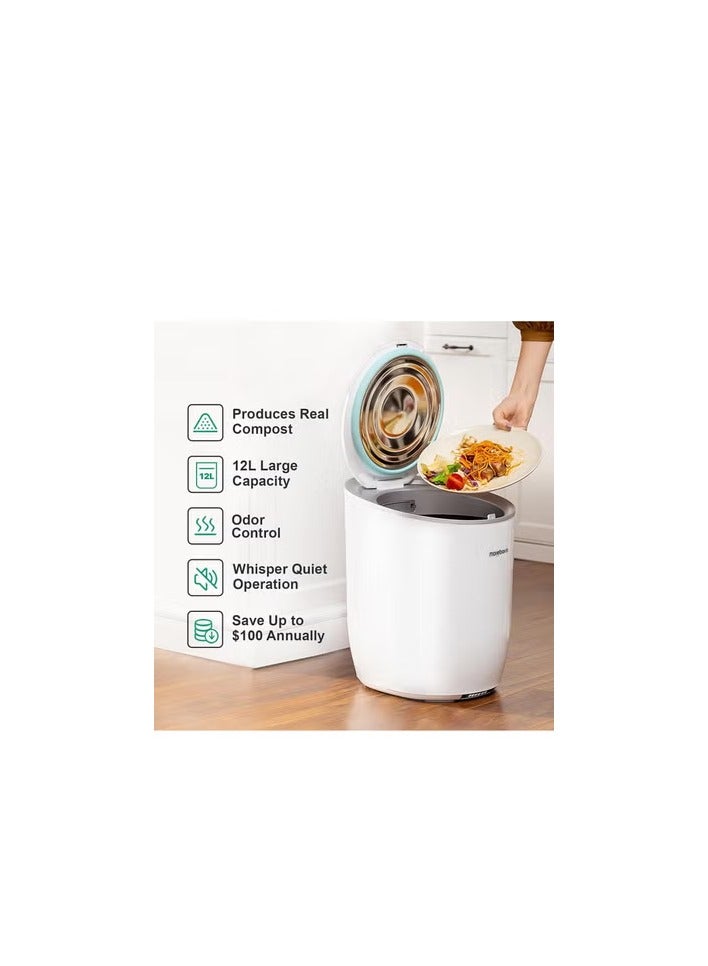 جنرال MoreBorn Electric Kitchen Composter with 12L capacity | Directly Transform Waste to Fertilizer  - Image 4