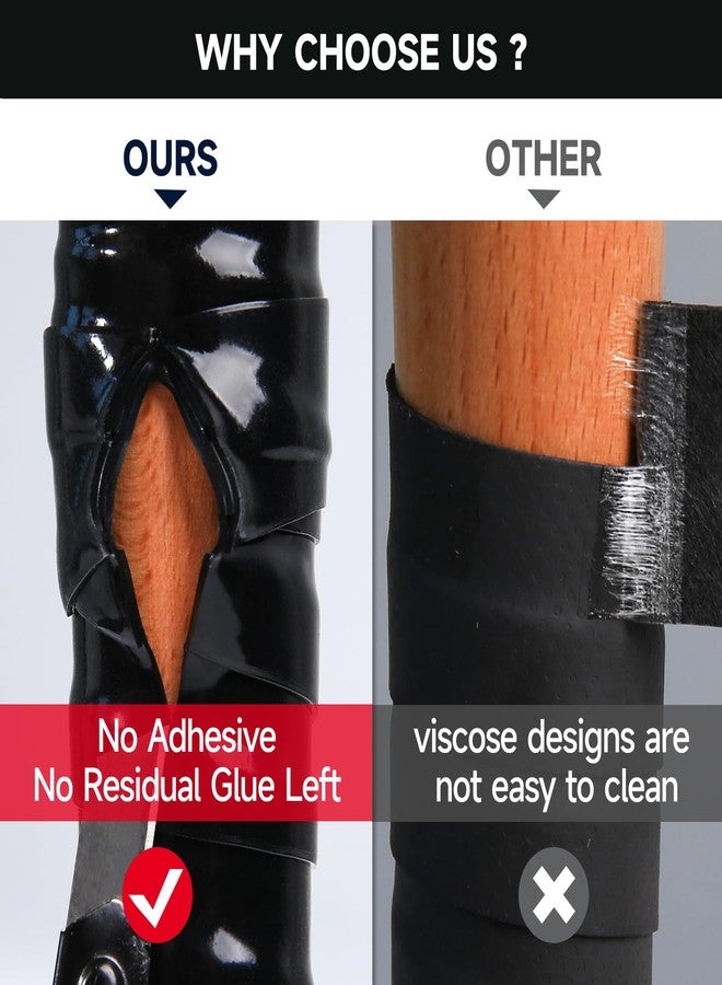 PHIXBEAR Bat Grip Tape, Softball Baseball Bat Grip Tape Tennis Racket Golf Club Thickened Self-Fusing Silicone Bat Wrap, Long Lasting Comfort and Reliable Grip 2 Rolls - Image 4
