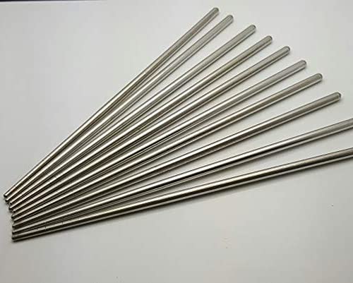 eS³kube 5 Pair 304 Plain Stainless Steel Chopsticks Set Chinese Sliver Dinnerware Reusable Non-Slip Sticks Tableware - Sets of 5 Pairs - Image 1