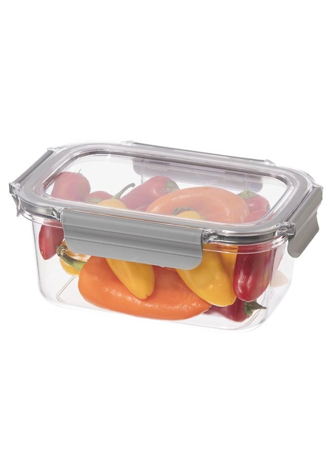 NKX Set of 3 Plastic LocknLock Airtight Food Storage Container Reusable BPA Free Rectangular Food Container with Leak Proof Locking Lid  - Image 3